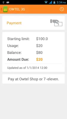 OWTEL 3G android App screenshot 0
